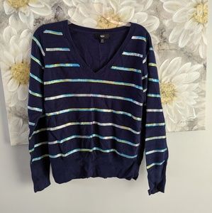 Mossimo Blue Sequin V-Neck XL